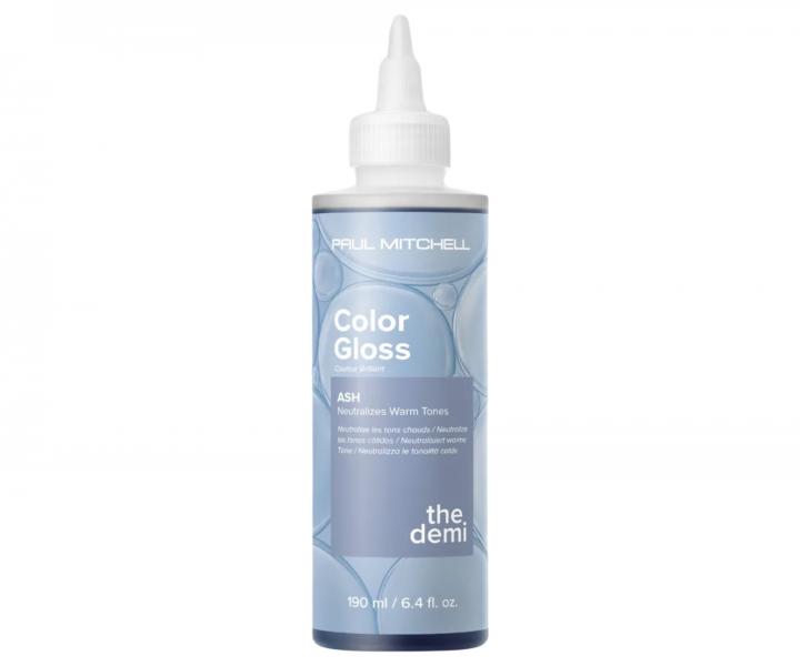 Barevný toner pro lesk a osvěžení barvy vlasů Paul Mitchell The Demi Color Gloss Ash - 190 ml, popelavý