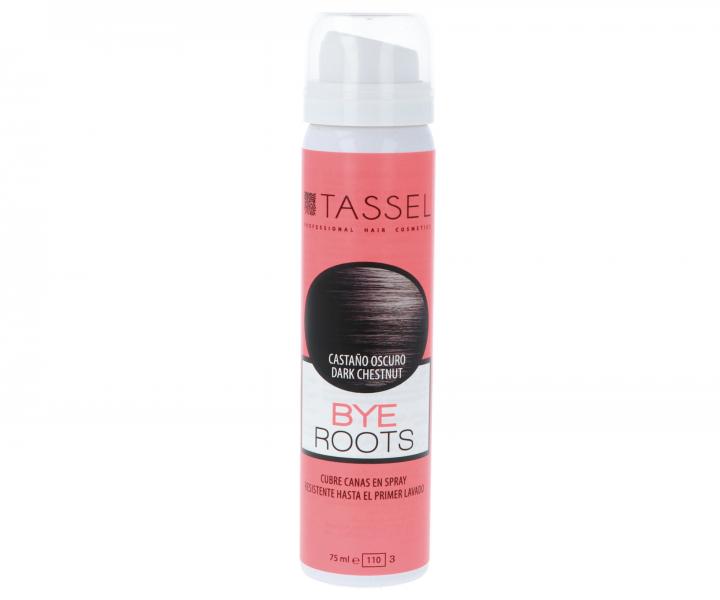 Sprej pro zakryt odrost Tassel Cosmetics Bye Roots - 75 ml, tmav katanov