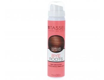 Sprej pro zakrytí odrostů Tassel Cosmetics Bye Roots - 75 ml, světle kaštanová
