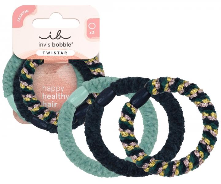 Sada ozdobn�ch gumi�ek do vlas� Invisibobble Twistar Blue Balance - 3 ks