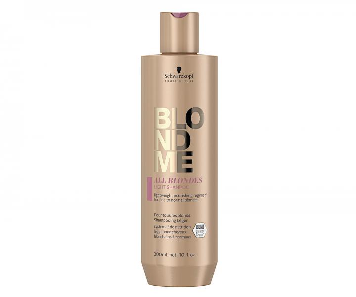 Lehký šampon pro blond vlasy Schwarzkopf Professional BlondMe All Blondes Light Shampoo - 300 ml