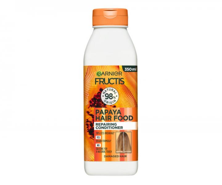 Regenerační kondicionér pro poškozené vlasy Garnier Fructis Papaya Hair Food - 350 ml