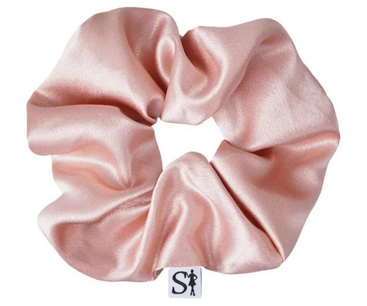 Ozdobn� sat�nov� gumi�ka do vlas� Sister Young Scrunchie Lilu Champagne - �ampa�