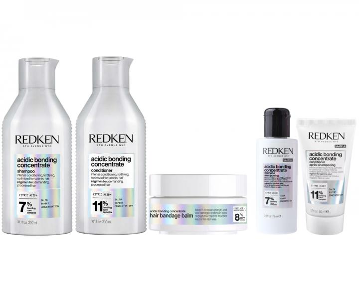 Sada pro po�kozen� vlasy a rozt�epen� kone�ky Redken Acidic Bonding Concentrate + �ampon 75 ml a p��e 50 ml zdarma