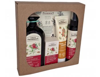 Drkov sada pro such a pokozen vlasy s grantovm jablkem a arganovm olejem Green Pharmacy