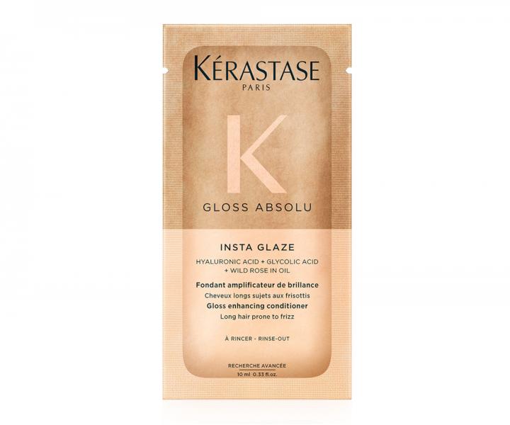 Hydratační a rozjasňující péče pro vlasy se sklonem ke krepatění Kérastase Gloss Absolu Insta Glaze - 10 ml (bonus)