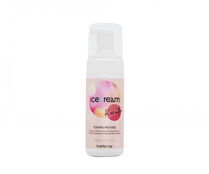 Pna pro pi o vlasovou pokoku Inebrya Ice Cream Keratin Toning Mousse - 150 ml