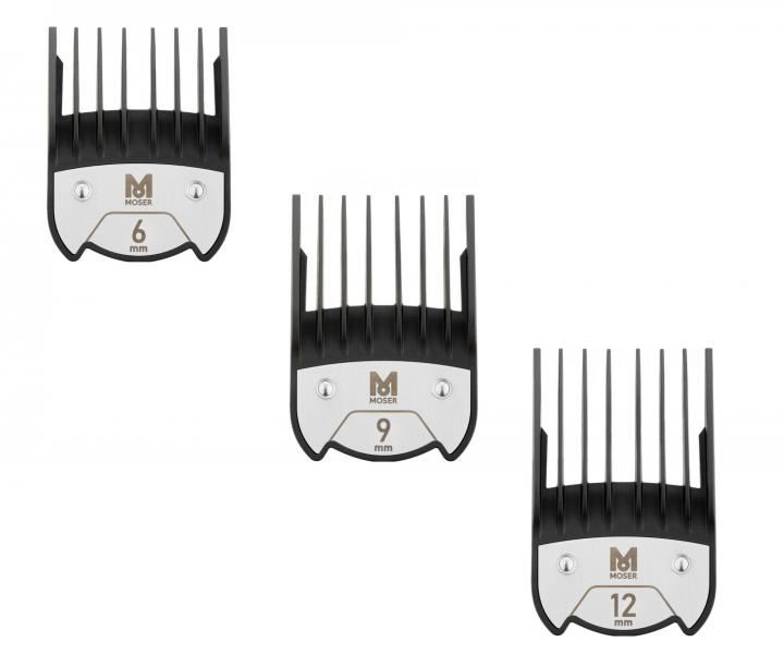 Sada náhradních magnetických nástavců Moser - 6 mm, 9 mm a 12 mm
