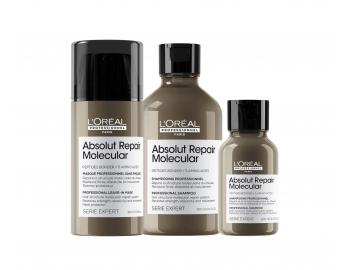 Sada pro poškozené vlasy Loréal Professionnel Absolut Repair Molecular + šampon 100 ml zdarma