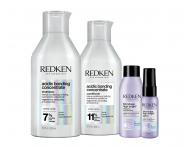 Sada pro regeneraci poškozených blond vlasů Redken + šampon 75 ml a péče před mytím 30 ml zdarma