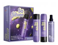 Dárková sada pro neutralizaci žlutých tónů blond vlasů Matrix So Silver