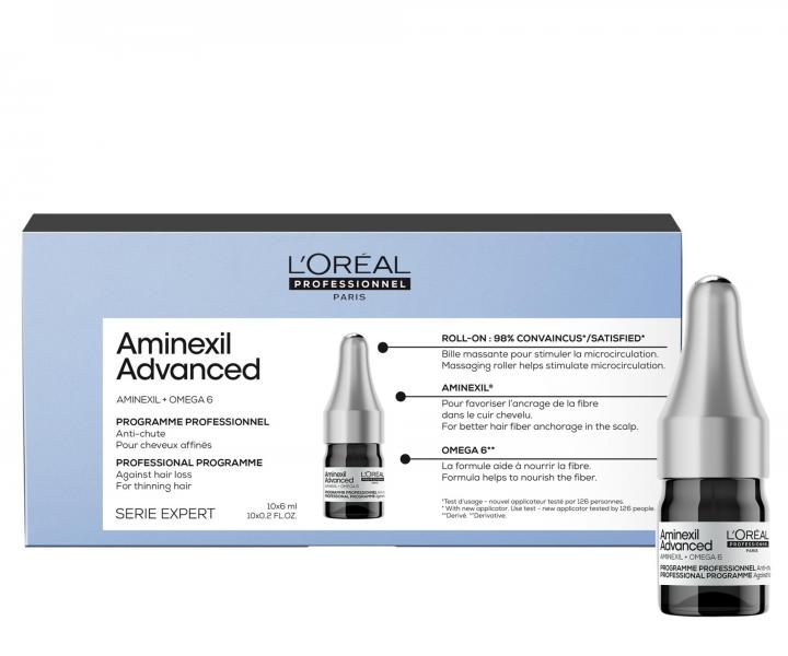 Intenzivn� k�ra proti pad�n� vlas� Lor�al Professionnel Aminexil Advanced Anti-Hair Loss - 10 x 6 ml