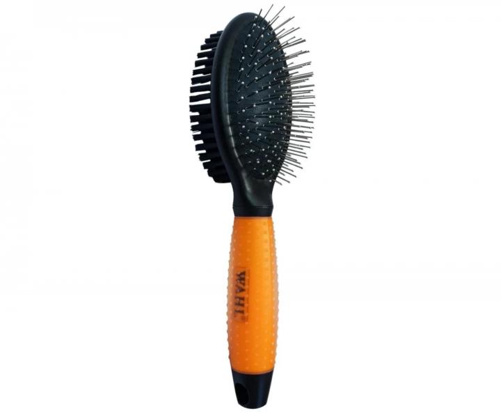 Oboustrann� kart�� pro p��i o zv��ec� srst Wahl Professional Double Sided Brush 58421 - oran�ov�