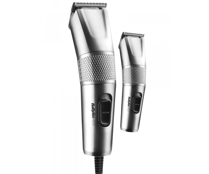 Set klasického a konturovacího strojku BaByliss Steel Edition 7755PE - stříbrný