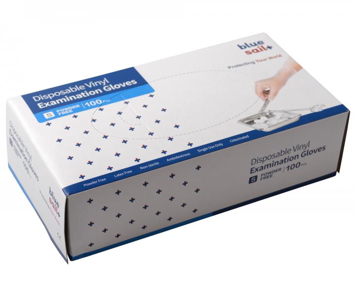 Jednorázové vinylové rukavice Batist Blue Sail+ 100 ks - S