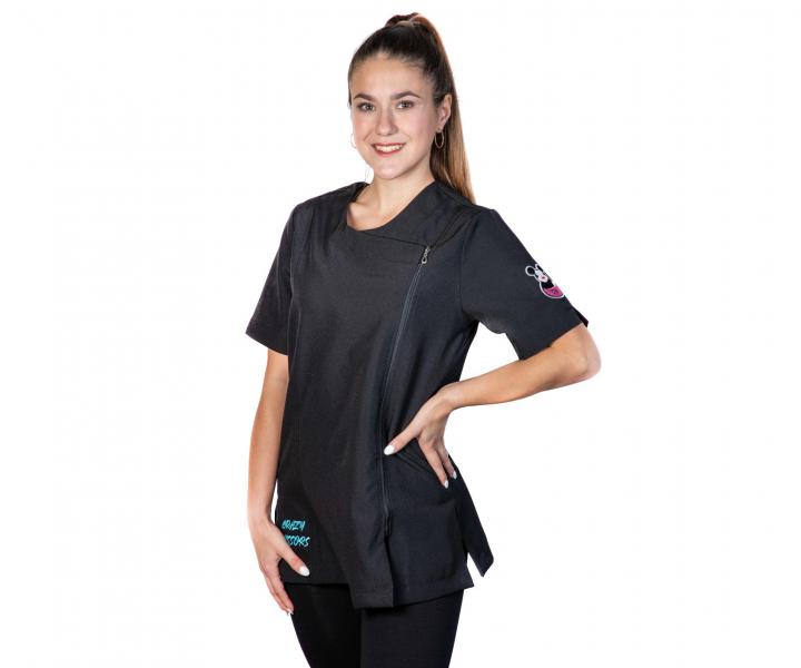 Kadenick tunika na zip Crazy Scissors - ern, XL