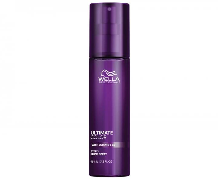 Lehk� sprej pro lesk a hladkost barven�ch vlas� Wella Professionals Ultimate Color Shine Spray - 95 ml