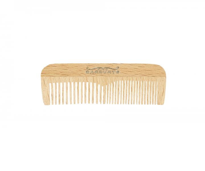 Hřeben ze dřeva Sibel Barburys Mustache Mini - 7,4 cm