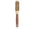 Čtverhranný foukací kartáč na vlasy Olivia Garden Expert Blowout Straight Gold & Brown - 22 mm
