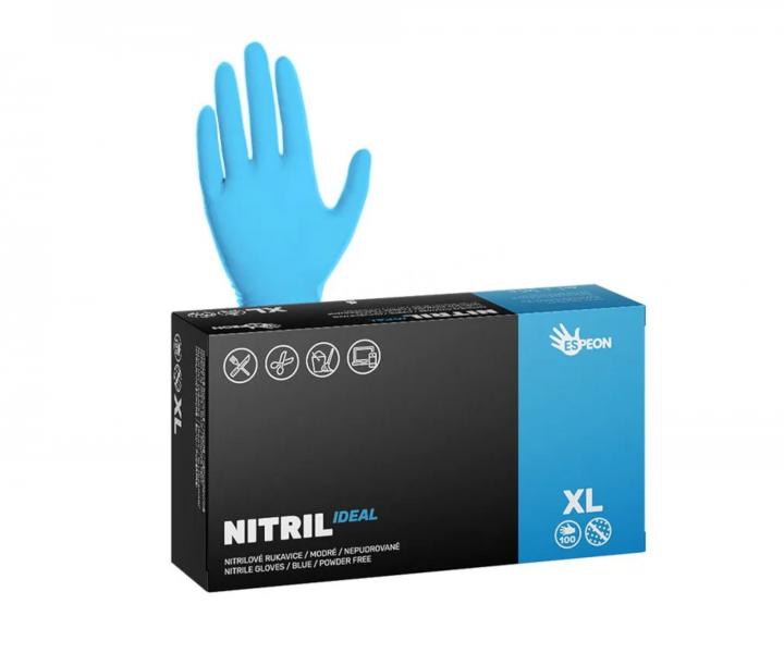 Nitrilové rukavice Espeon Nitril Ideal - 100 ks, modré, velikost XL