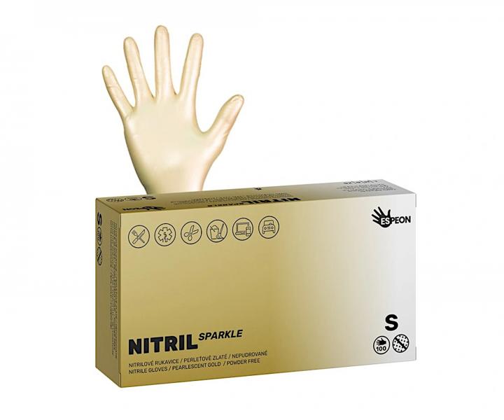 Nitrilové rukavice Espeon Nitril Sparkle - 100 ks, velikost S