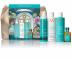 Řada pro krepaté a nepoddajné vlasy Moroccanoil Frizz Control - dárková sada - šampon + kondicionér + olejová péče + sprej pro uhlazení + taštička