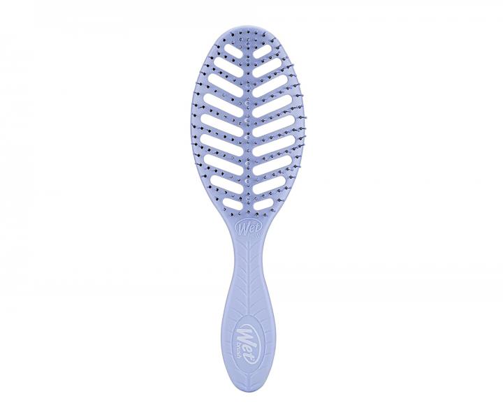 Kartáč na rozčesávání a foukání vlasů z organického materiálu Wet Brush Speed Dry Go Green - fialový