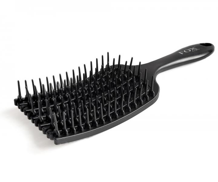 Kartáč na rozčesávání vlasů Fox Eco Flex - černý