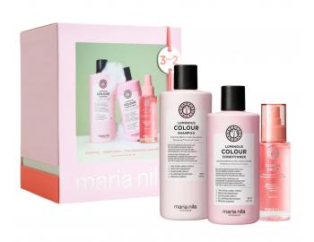 Dárková sada pro ochranu barvených vlasů Maria Nila Luminous Colour Holiday Box
