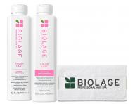 Sada �amponu a kondicion�ru pro barven� vlasy Biolage Color Last + bavln�n� ru�n�k zdarma