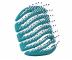 Kart�� na vlasy Sister Young Mila Pocket Hair Brush - tmav� zelen�