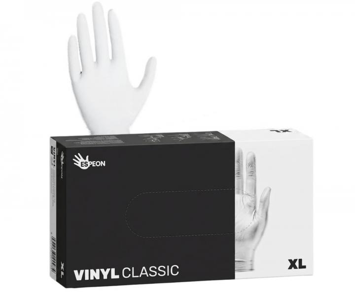 Vinylov� rukavice Espeon Vinyl Classic nepudrovan�, b�l�