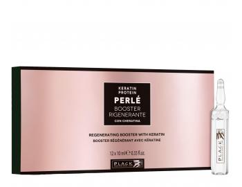 Intenzvn kra pro regeneraci a poslen pokozench vlas Black Professional Perl Keratin Protein Booster - 12 x 10 ml