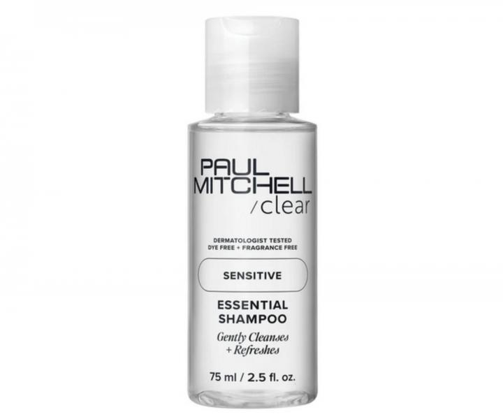 Jemn istic ampon pro citlivou pokoku hlavy Paul Mitchell Clear Sensitive Essential Shampoo - 75 ml