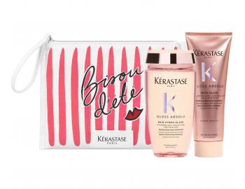 Sada pro vlasy se sklonem ke krepat�n� K�rastase Gloss Absolu + ta�ti�ka zdarma