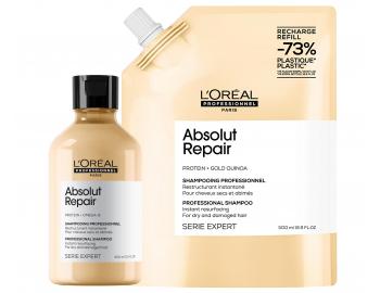 �ampon pro such� a po�kozen� vlasy Lor�al Professionnel Serie Expert Absolut Repair - 300 ml + n�hradn� n�pl� - 500 ml