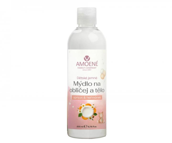 Jemn� d�tsk� m�dlo na obli�ej a t�lo Amoen� Apricot - meru�ka a he�m�nek, 200 ml