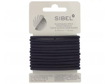 Siln� gumi�ky do vlas� Sibel - 50 mm, 12 ks, �ern�