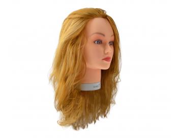 Cvičná hlava Sibel Jessica s umělými vlasy - blond 50 cm - rozbalené