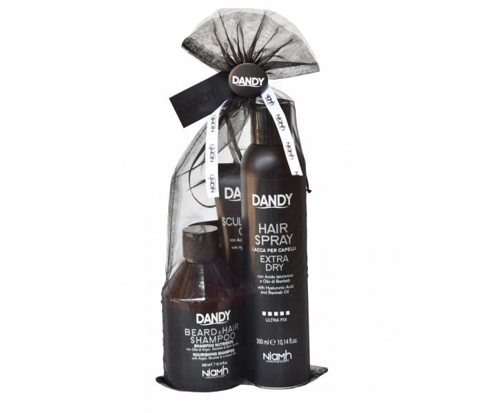Pánská dárková sada pro úpravu vlasů a vousů Dandy