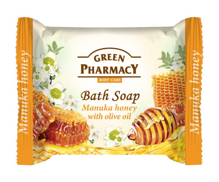 Toaletní mýdlo na ruce s medem a olivovým olejem Green Pharmacy Manuka Honey - 100 g