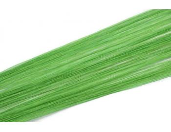 Vlasové pramínky Simply perfect - barva zelená 4 ks, 50 cm
