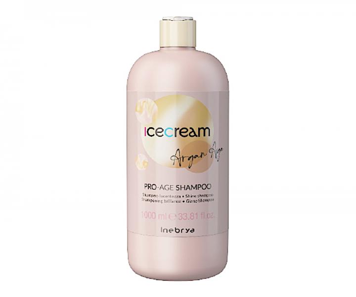 ampon pro ziv lesk vlas Inebrya Ice Cream Argan Age Pro-Age Shampoo - 1000 ml