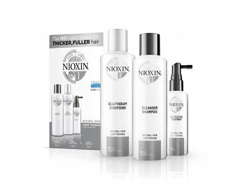 ada pro mrn dnouc prodn vlasy Nioxin System 1 - sada - ampon 150 ml + kondicionr 150 ml + bezoplachov pe 50 ml