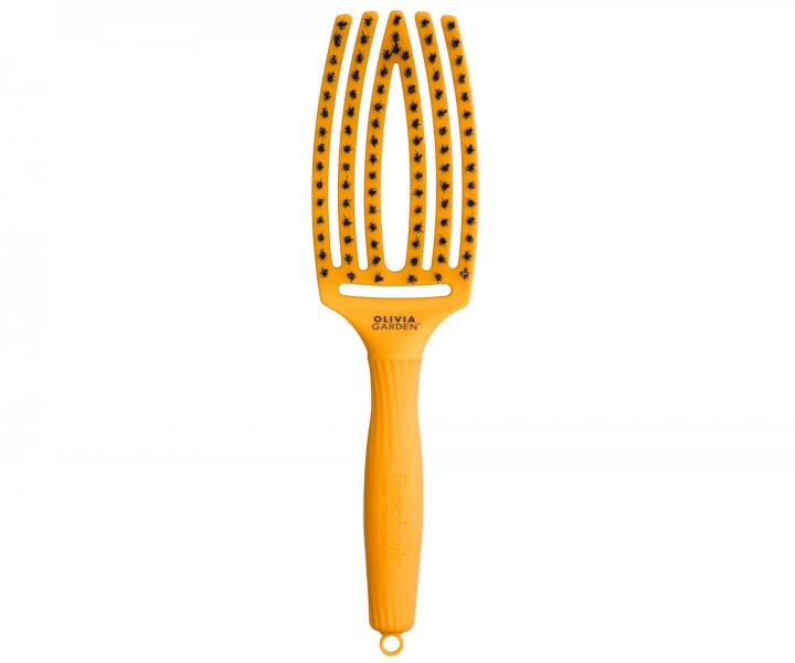 Kartáč Olivia Garden Fingerbrush Combo Medium On The Road - tmavě žlutý, limitovaná edice