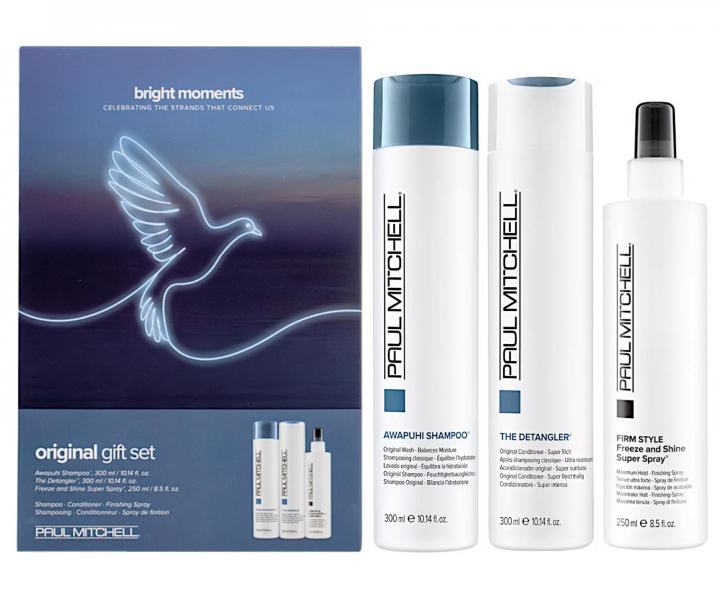 Dárková sada pro všechny typy vlasů Paul Mitchell Original Trio Bright Moments