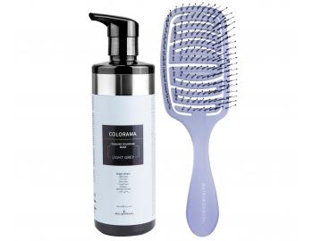 Semi-permanentní regenerační maska Kléral System Colorama Light Grey - 500 ml, světle šedá + kartáč zdarma