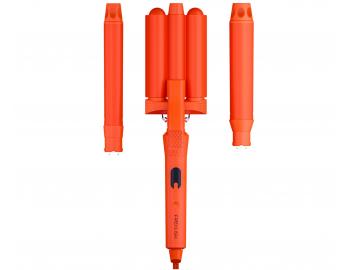 Multifunkční trojkulma pro různé styly Freylish Hair Curler Pro - 25 mm a 32 mm, oranžová