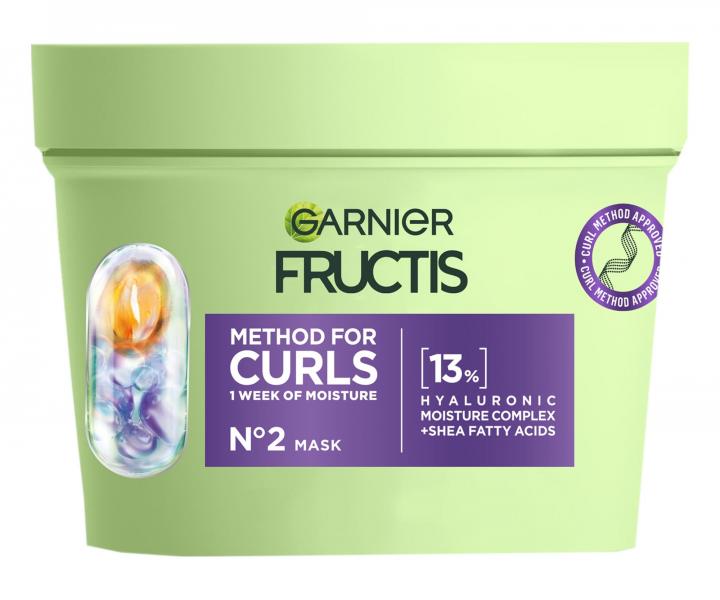 Hydratan maska pro such vlnit a kudrnat vlasy Garnier Fructis Method For Curls N2 Mask - 370 ml