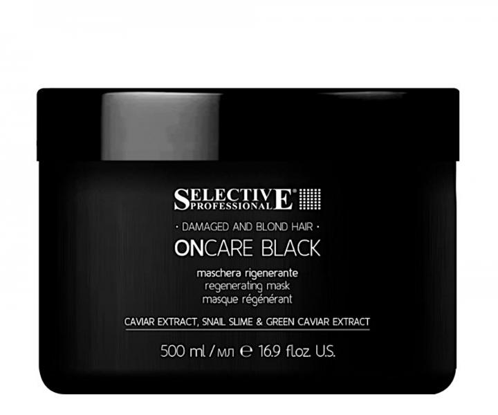 Regenerační maska pro poškozené vlasy Selective Professional OnCare Black Regenerating Mask - 500 ml